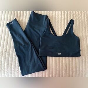 SET Active Luxeform Sports Bra in Deep Blue